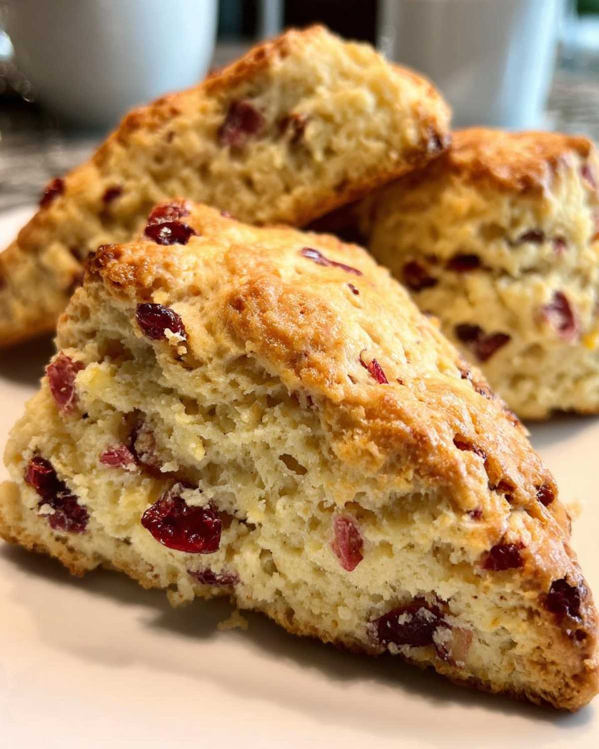 Melt-in-Your-Mouth Orange Cranberry Scones - detail 3