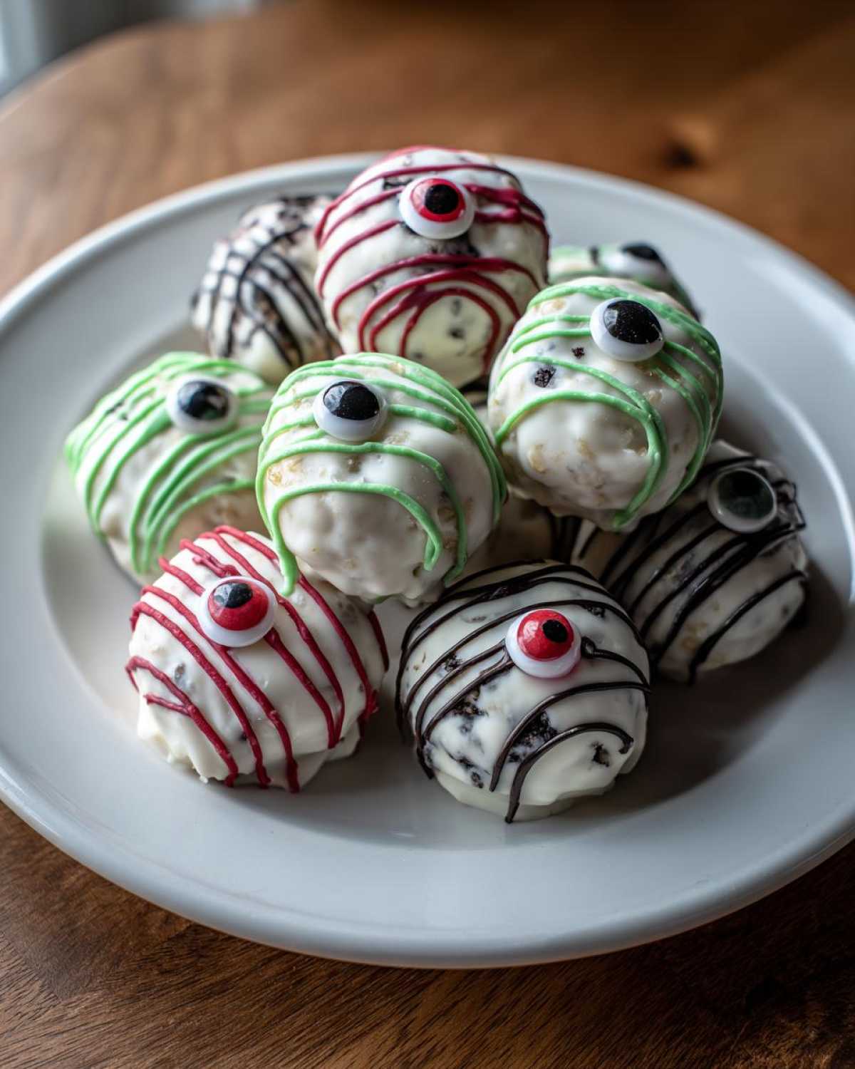 Monster Eyeball Oreo Truffles (Spooky & Easy) - detail 2