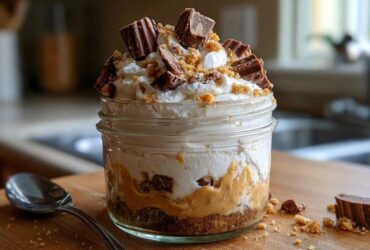 No-Bake Peanut Butter Pie in a Jar