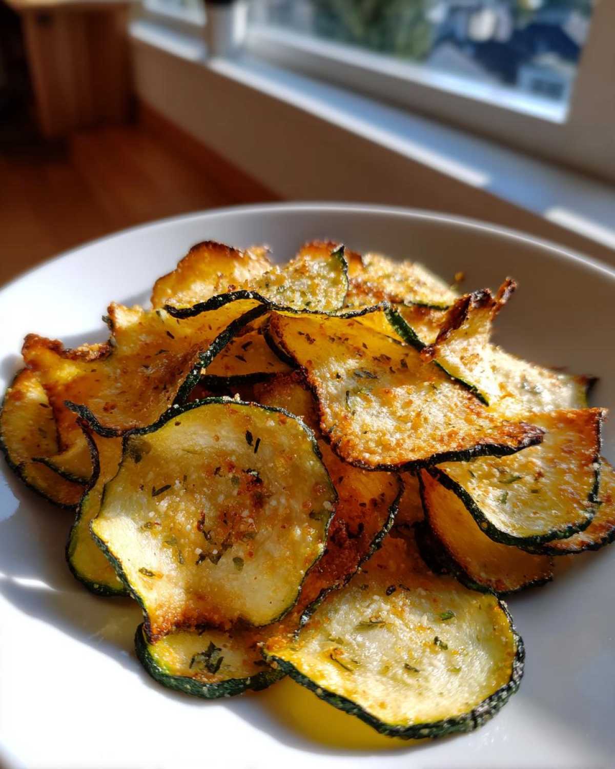 Parmesan Zucchini Chips Baked to Crispy Perfection - detail 1