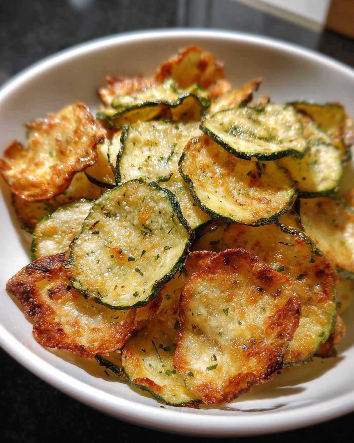 Parmesan Zucchini Chips Baked to Crispy Perfection - detail 2