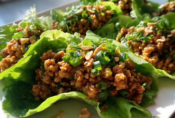 Peanut Chicken Lettuce Wraps (Meal Prep Superstar)