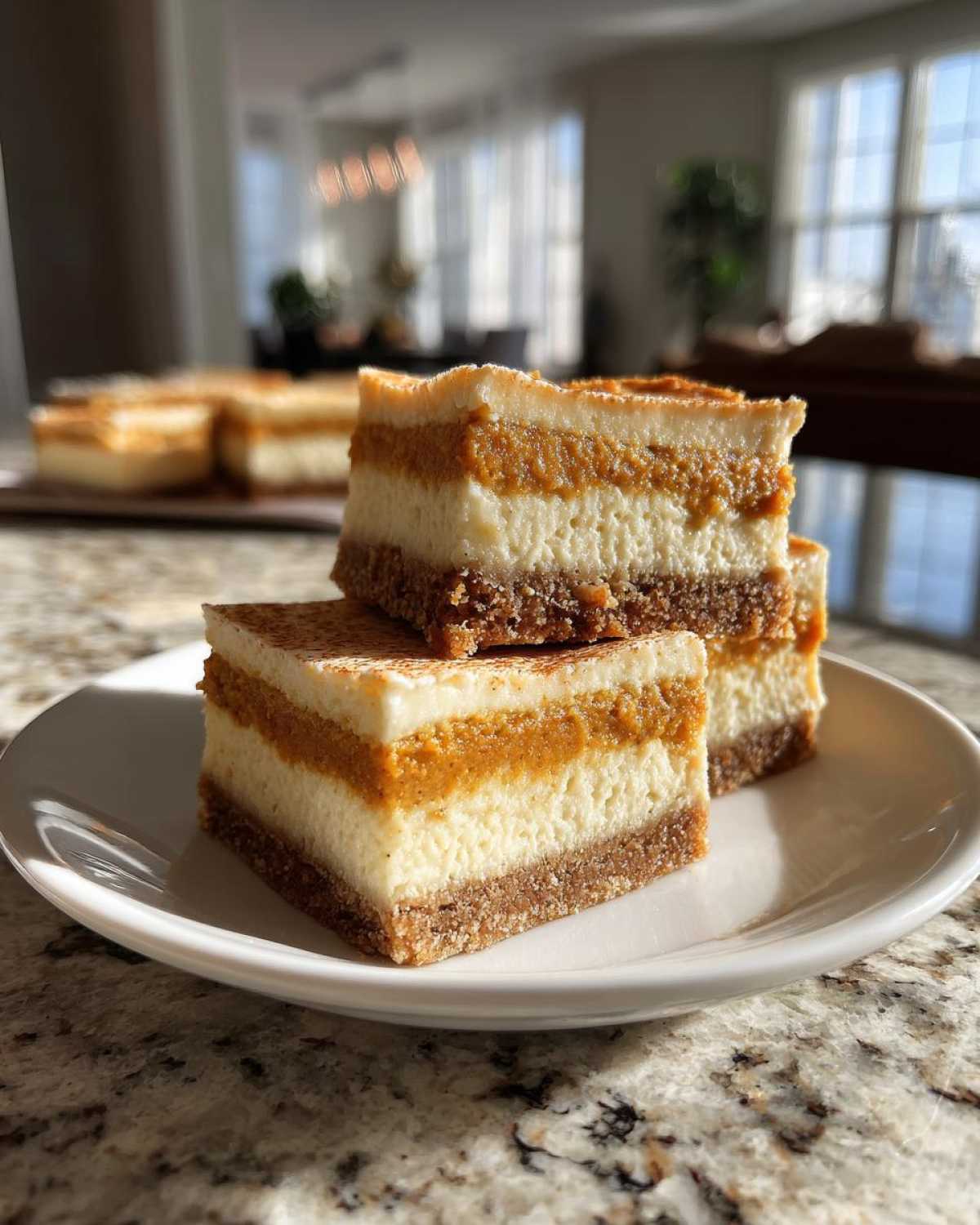 Pumpkin Pie Cheesecake Bars (Best of Both Worlds) - detail 3