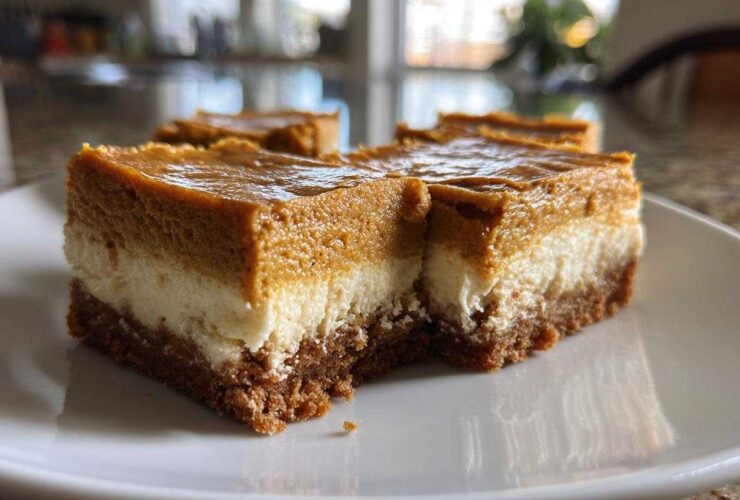 Pumpkin Pie Cheesecake Bars (Best of Both Worlds)