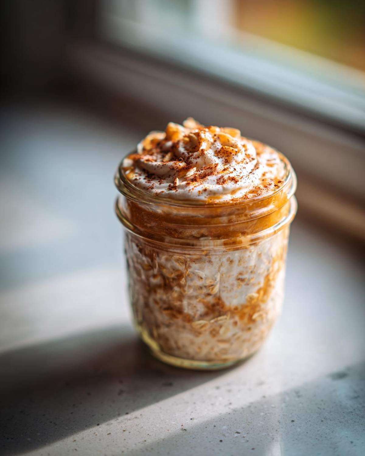 Pumpkin Pie Overnight Oats (Tastes Like Fall Dessert) - detail 2