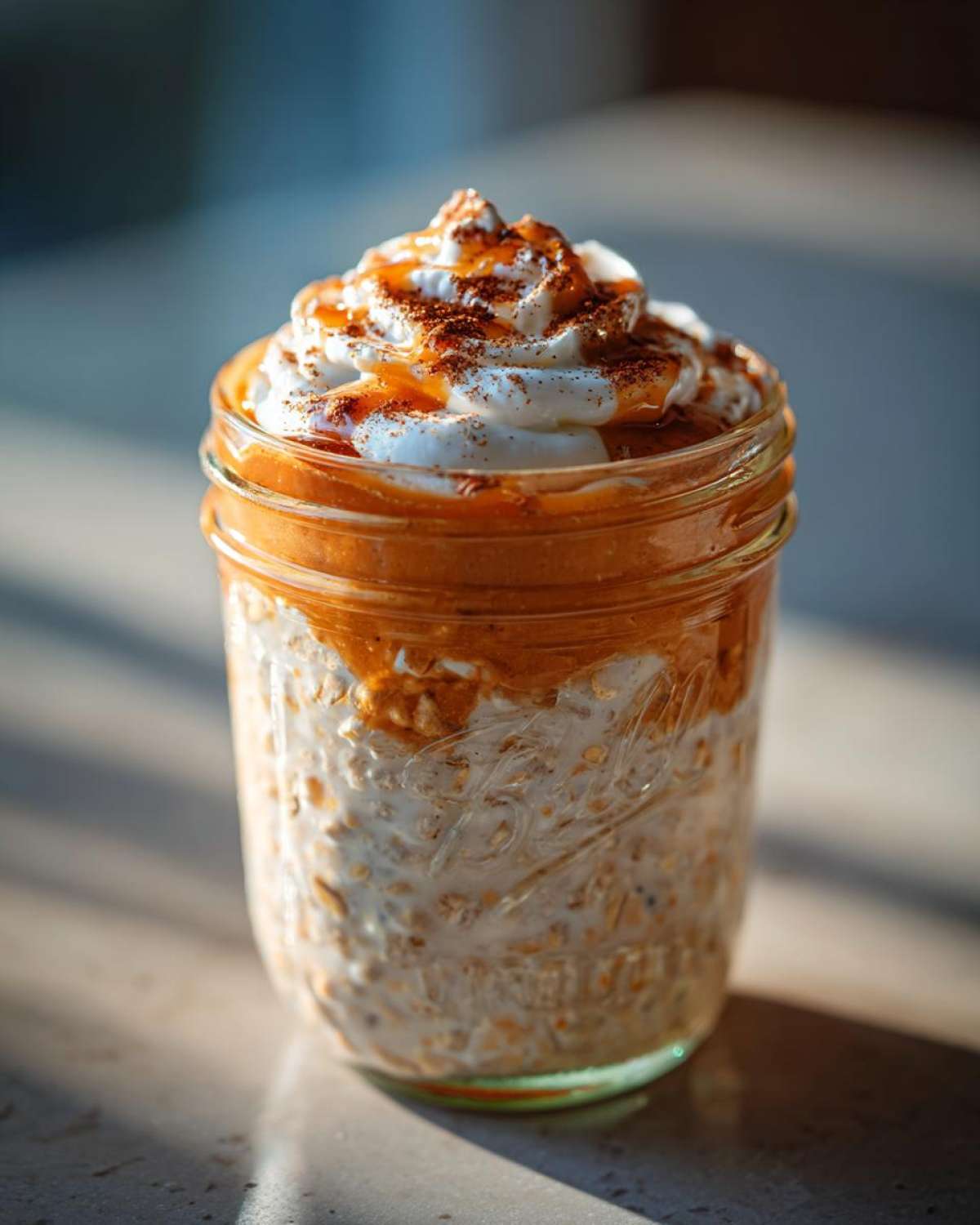 Pumpkin Pie Overnight Oats (Tastes Like Fall Dessert) - detail 3