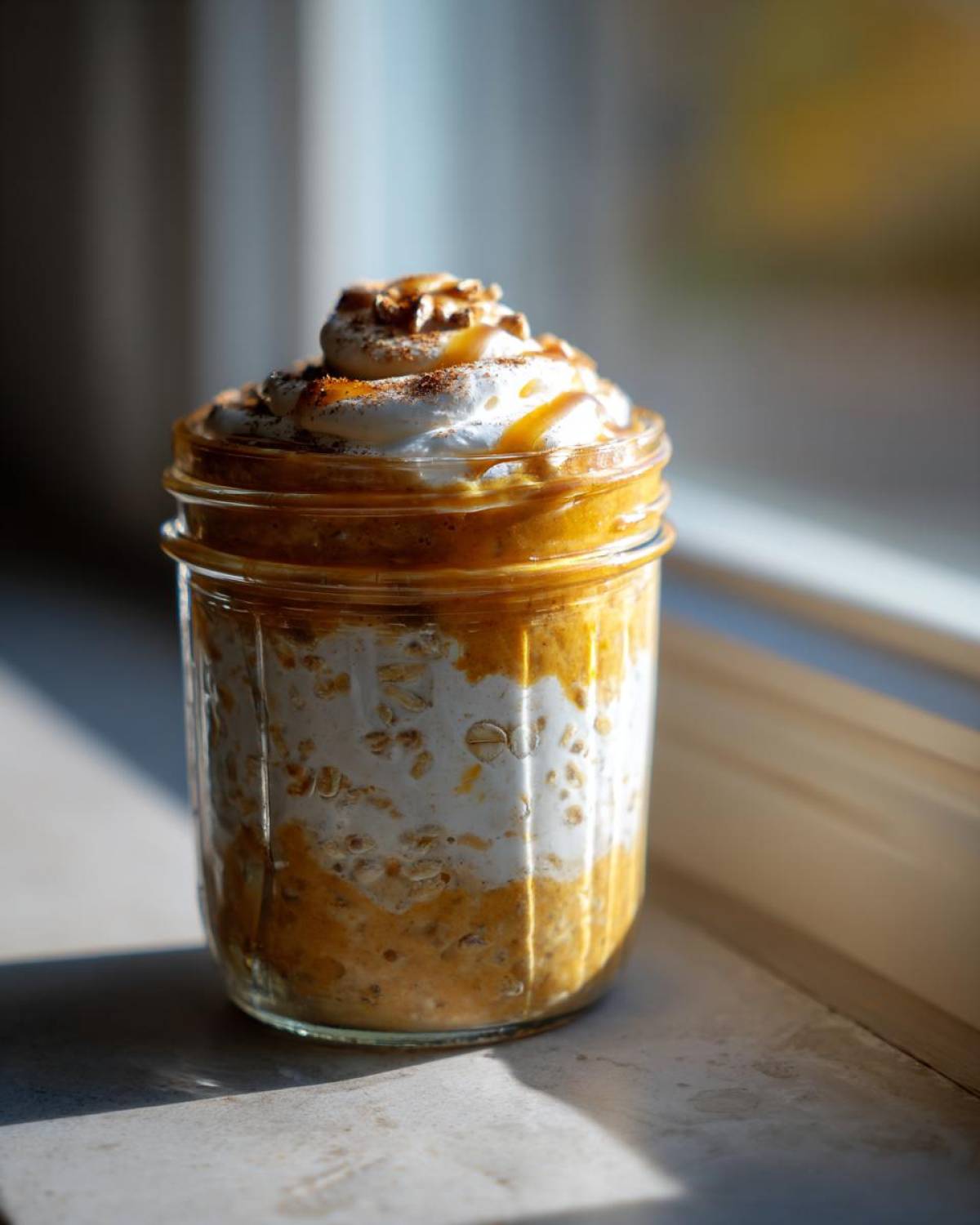 Pumpkin Pie Overnight Oats (Tastes Like Fall Dessert) - detail 4