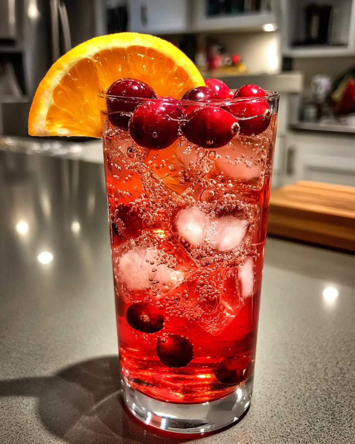 Spiced Cranberry Mocktail for the Holidays - detail 2
