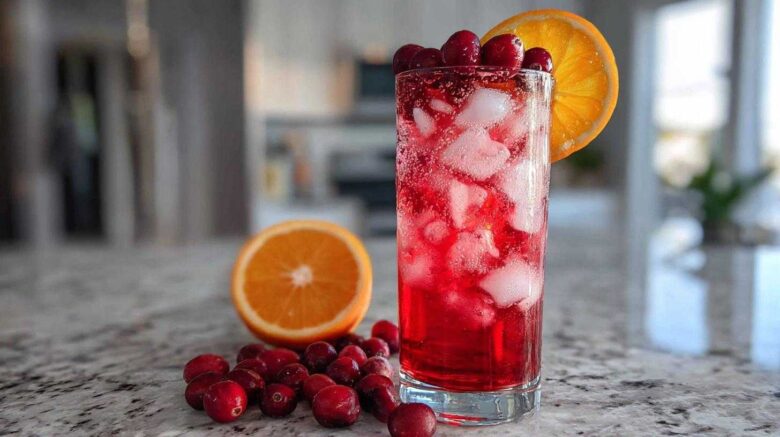 Spiced Cranberry Mocktail for the Holidays