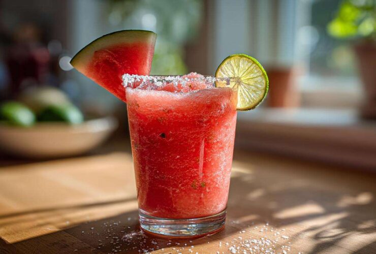 Spicy Watermelon Margaritas (Summer in a Glass)