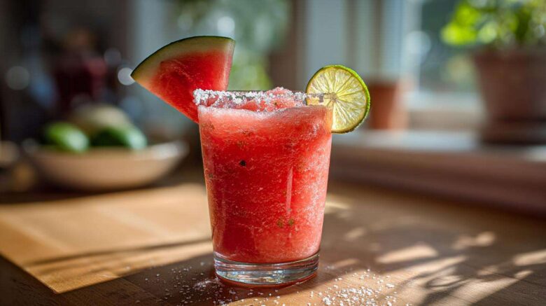 Spicy Watermelon Margaritas (Summer in a Glass)