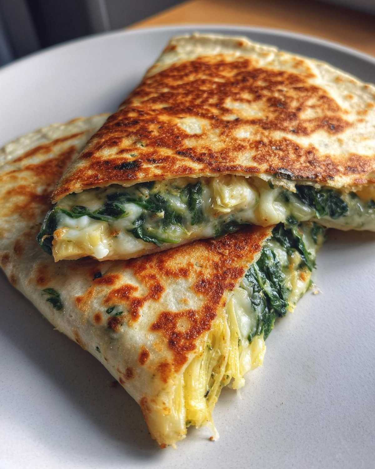 Spinach Artichoke Quesadillas (Inspired by the Dip) - detail 3