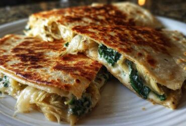 Spinach Artichoke Quesadillas (Inspired by the Dip)