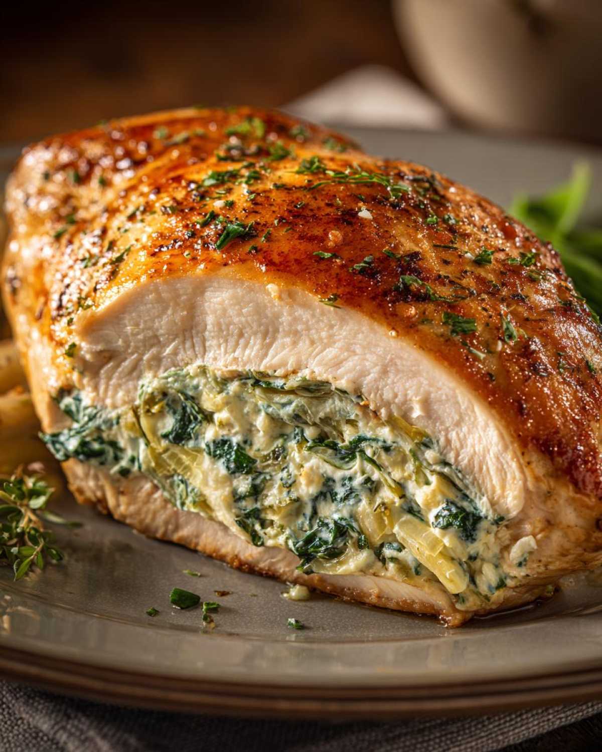 Spinach Artichoke Stuffed Chicken (Your New Go-To Dinner) - detail 2