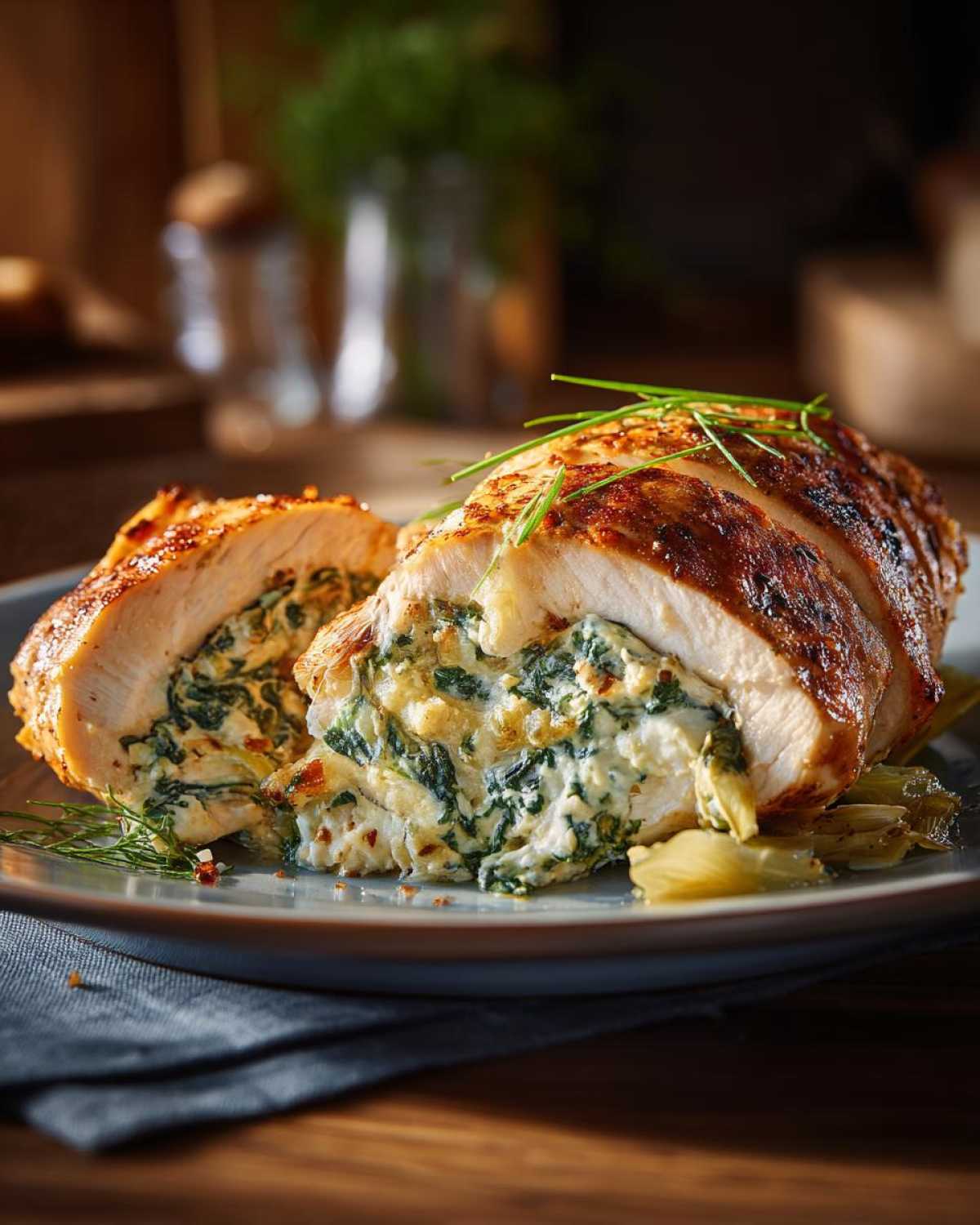 Spinach Artichoke Stuffed Chicken (Your New Go-To Dinner) - detail 3