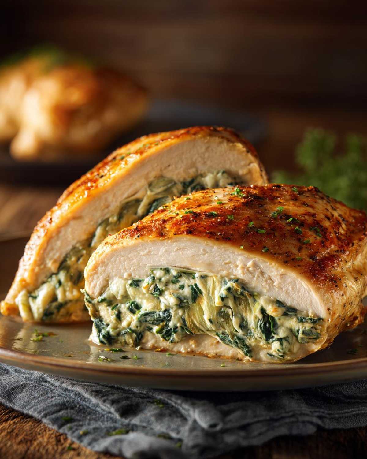 Spinach Artichoke Stuffed Chicken (Your New Go-To Dinner) - detail 4
