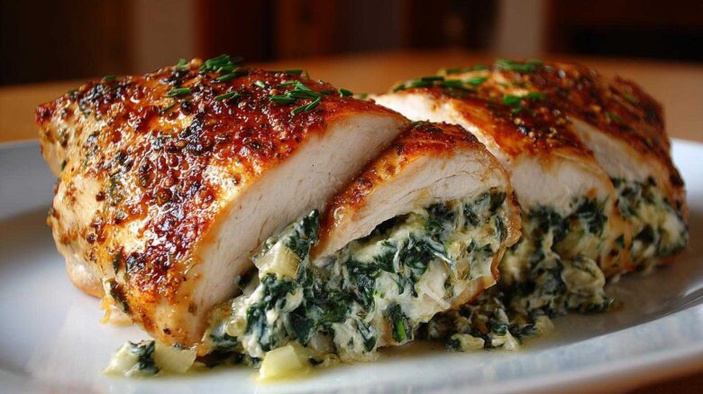 Spinach Artichoke Stuffed Chicken (Your New Go-To Dinner)