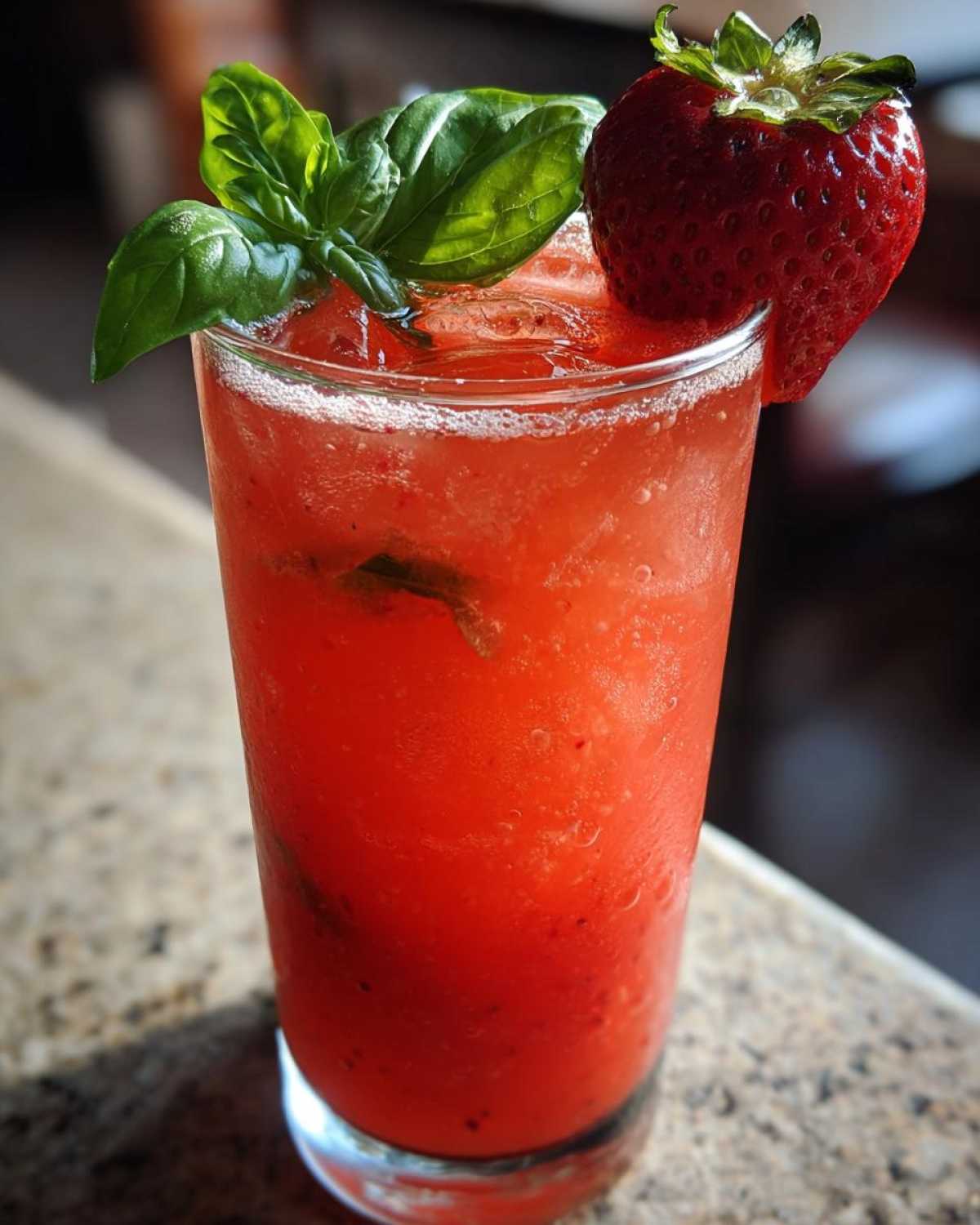Strawberry Basil Limeade (Farmers Market Drink) - detail 4