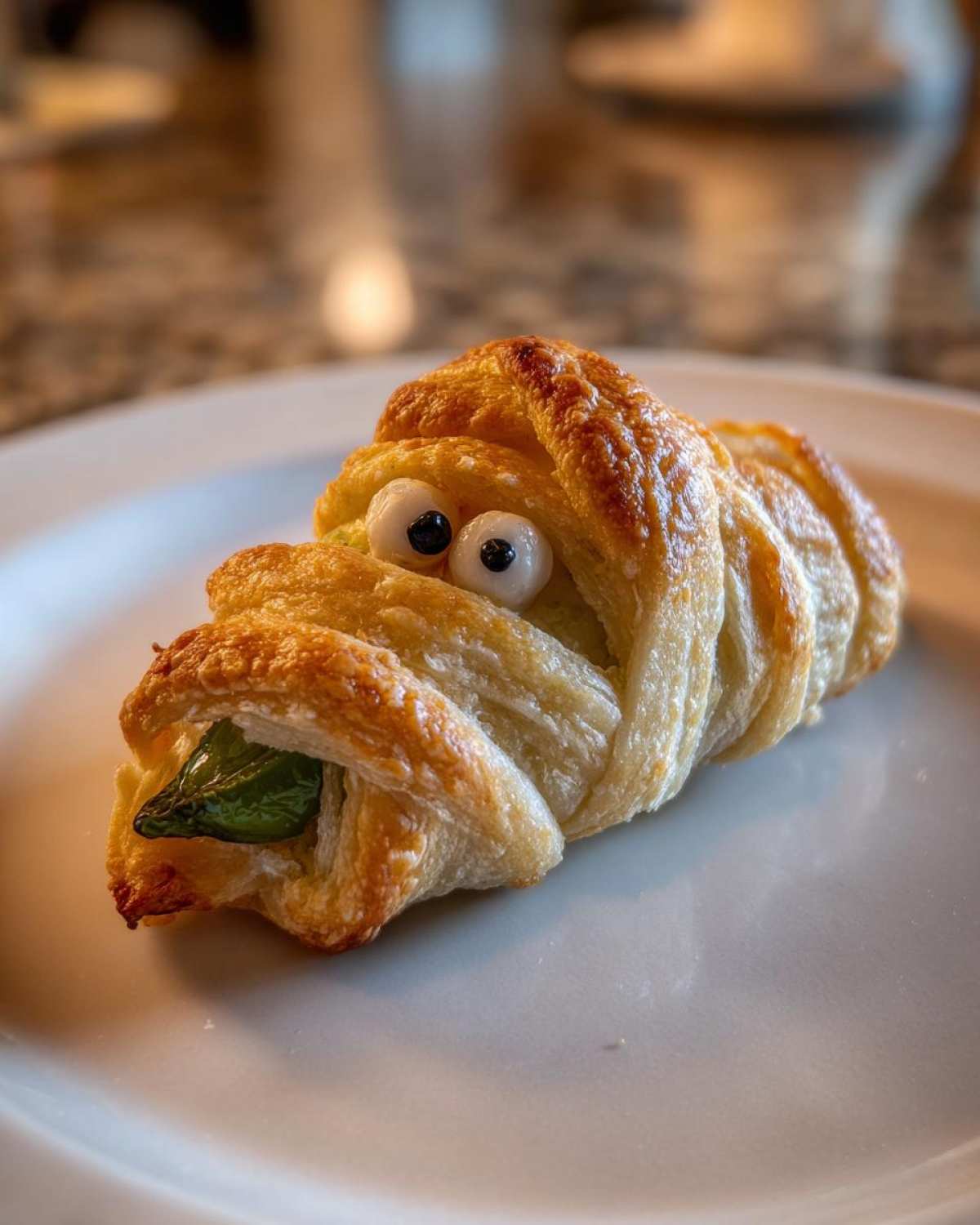 Wicked Mummy Jalapeno Poppers (Spooky Appetizer) - detail 2