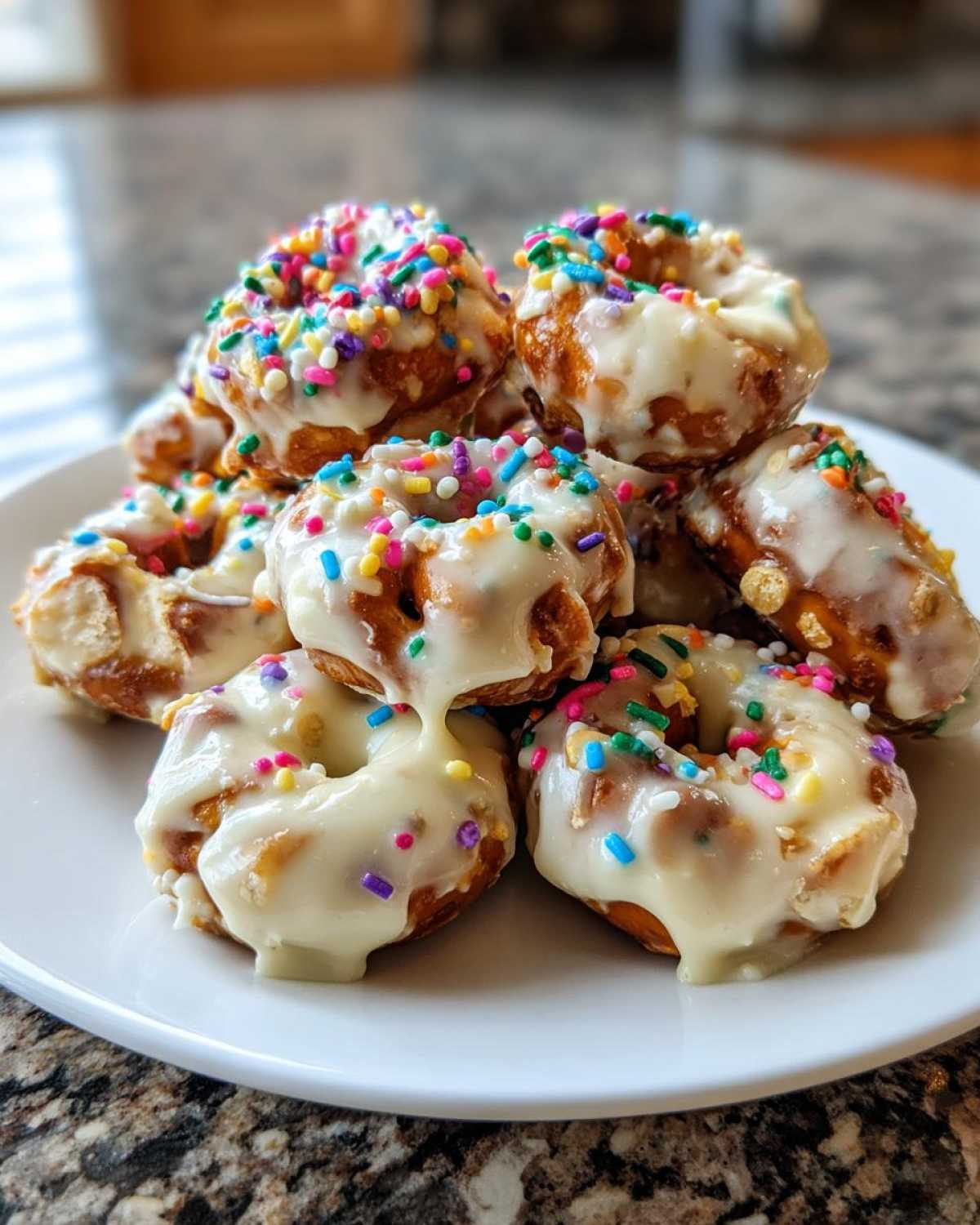 Yogurt Covered Pretzel Bites (Sweet & Salty Snack) - detail 2