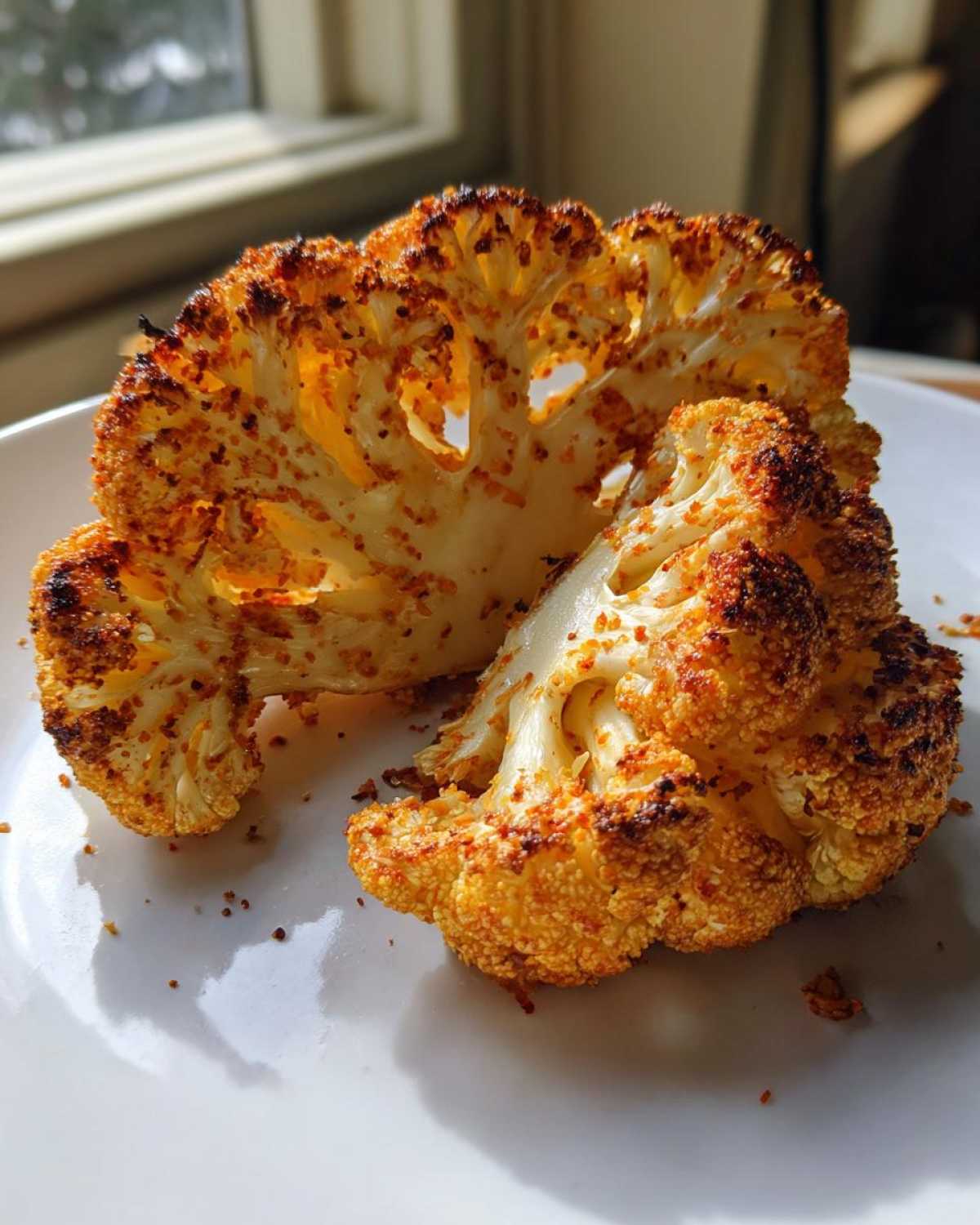 Air Fryer Crispy Cauliflower Steak - detail 2