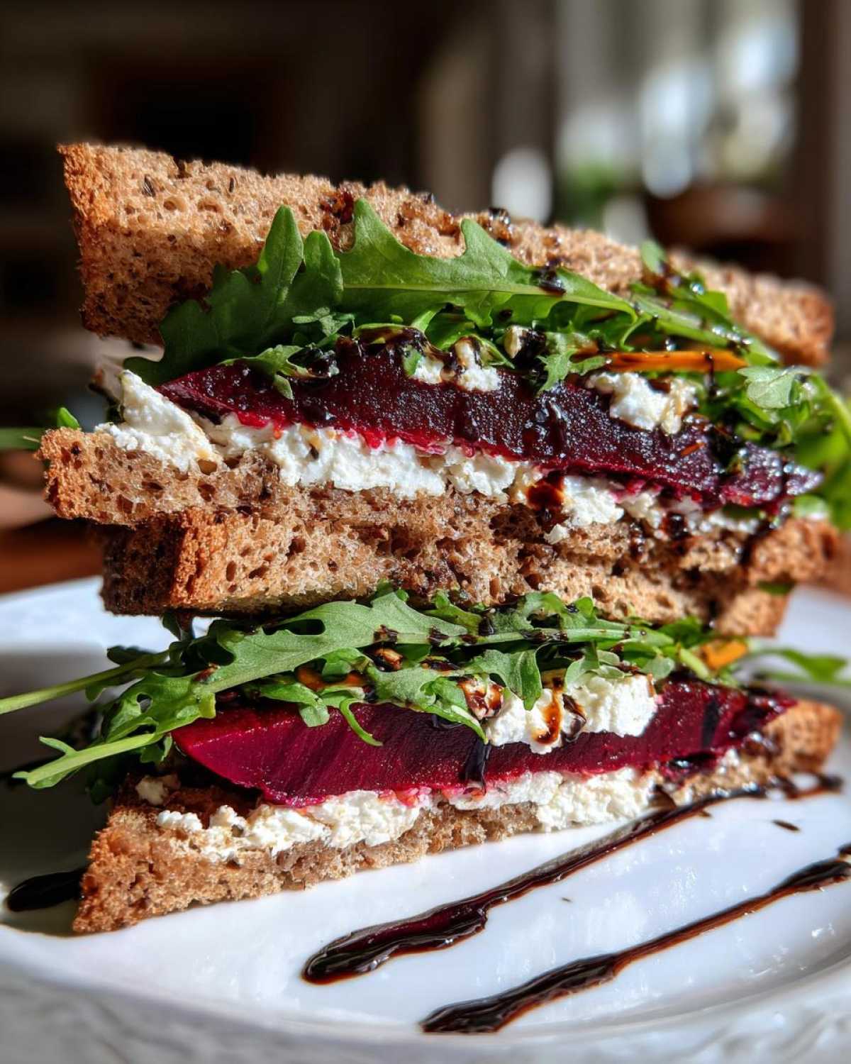 Beet and Goat Cheese Sandwich - detail 1