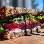 Beet and Goat Cheese Sandwich