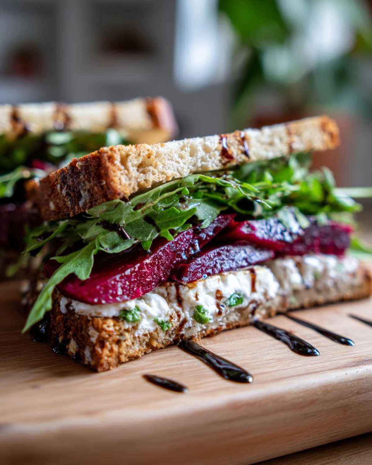 Beet and Goat Cheese Sandwich - detail 2