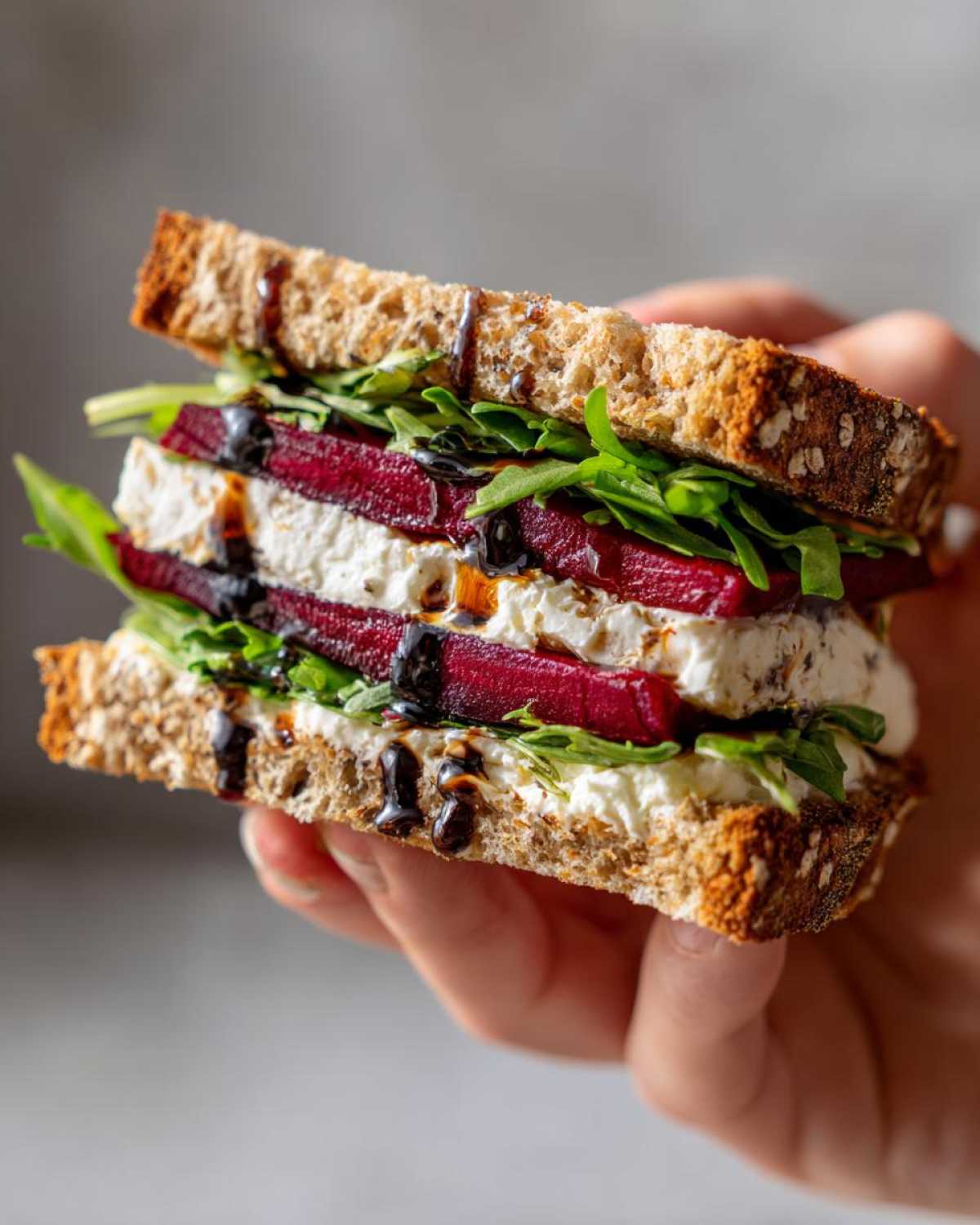 Beet and Goat Cheese Sandwich - detail 3