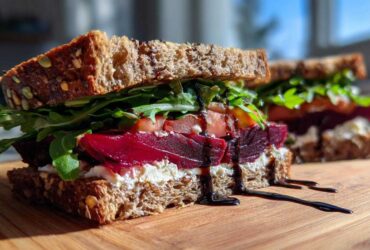 Beet and Goat Cheese Sandwich