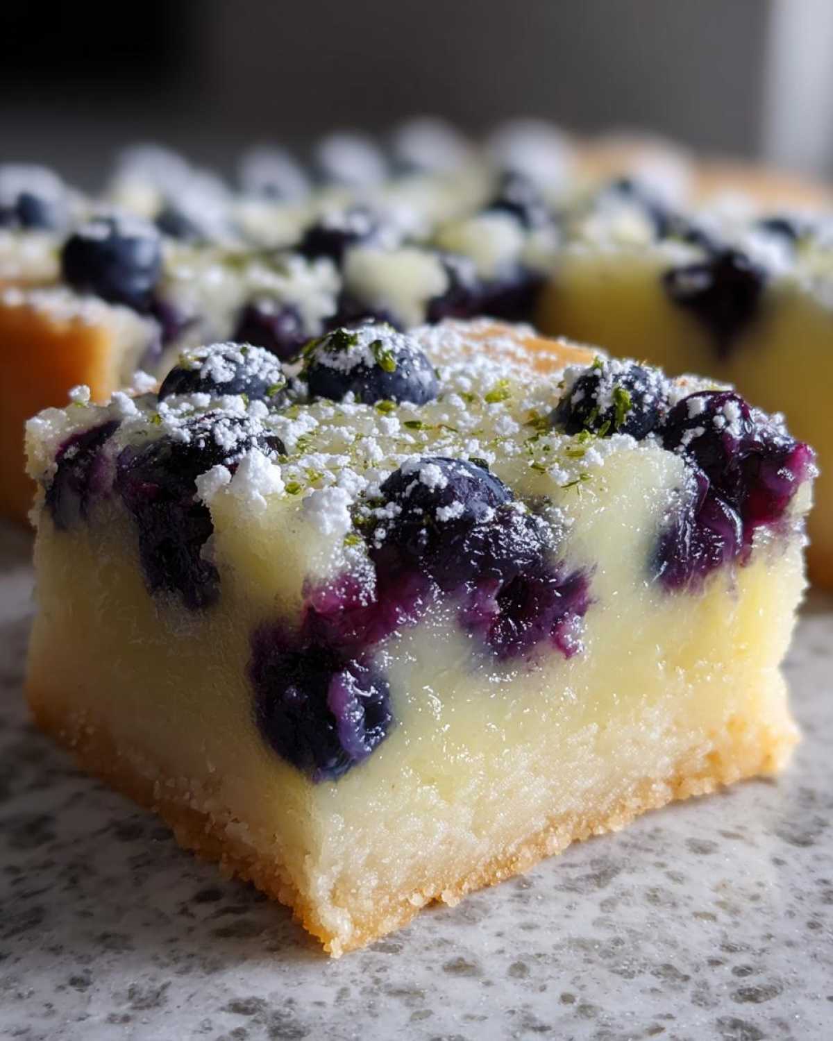 Blueberry Thyme Lemon Bars - detail 1