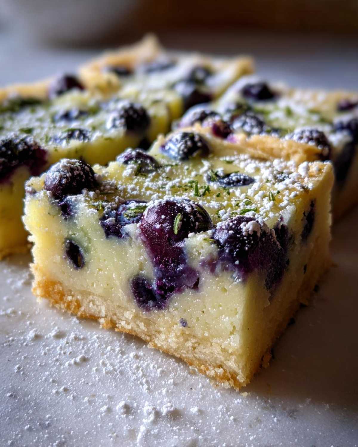 Blueberry Thyme Lemon Bars - detail 2