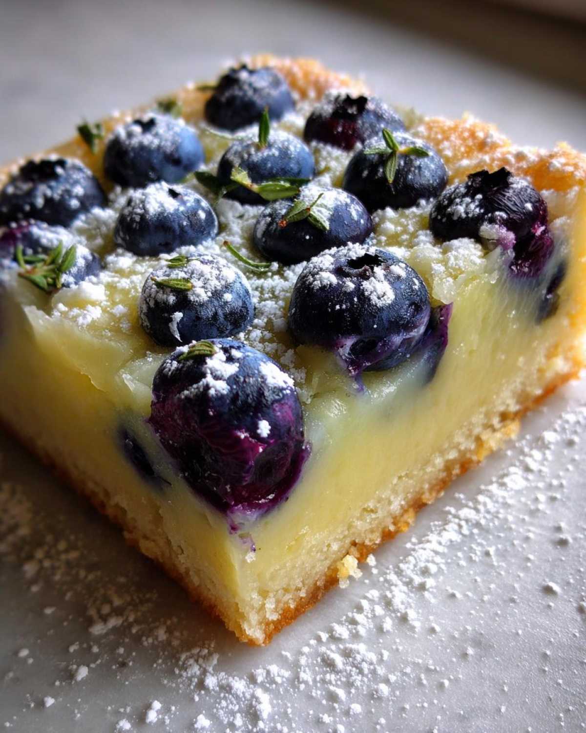 Blueberry Thyme Lemon Bars - detail 3