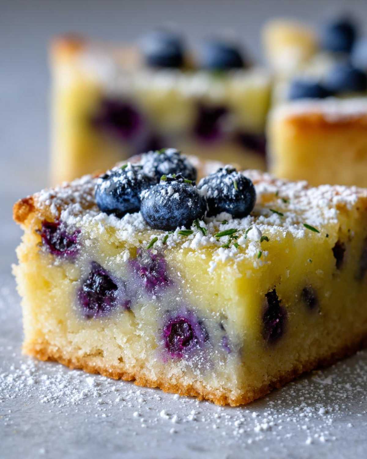 Blueberry Thyme Lemon Bars - detail 4