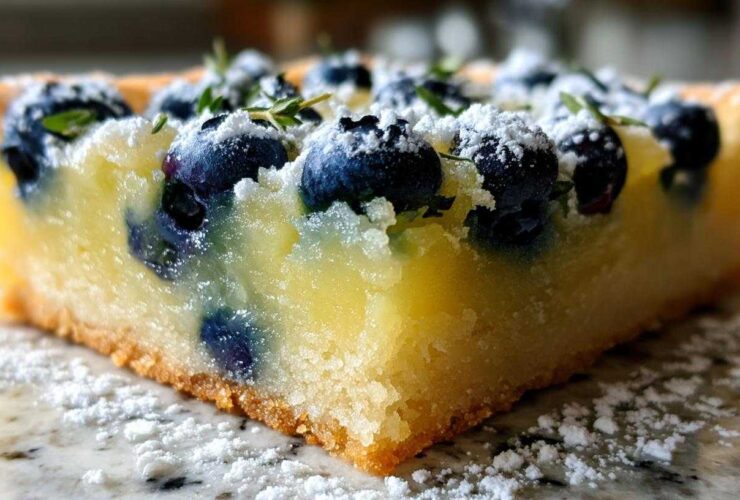 Blueberry Thyme Lemon Bars
