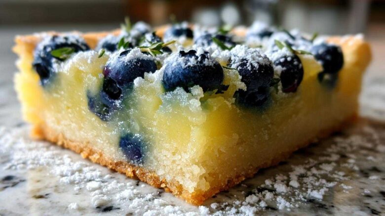 Blueberry Thyme Lemon Bars