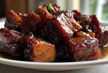 Braised Pork with Spiced Plum Sauce