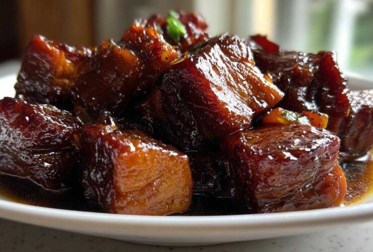 Braised Pork with Spiced Plum Sauce