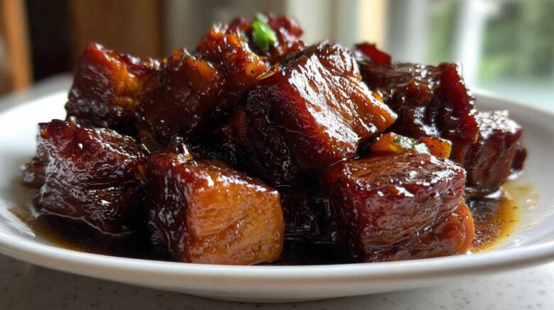 Braised Pork with Spiced Plum Sauce