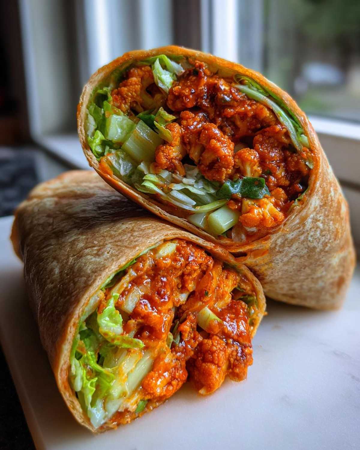 Buffalo Cauliflower Wrap - detail 1