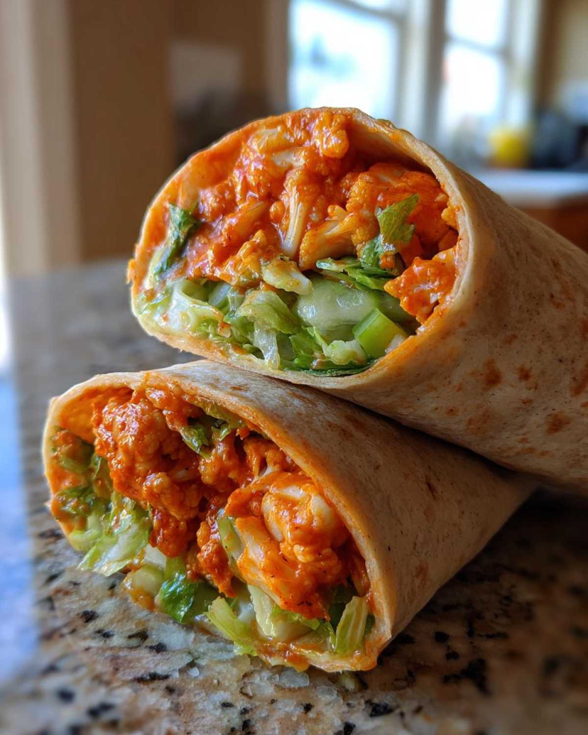 Buffalo Cauliflower Wrap - detail 3