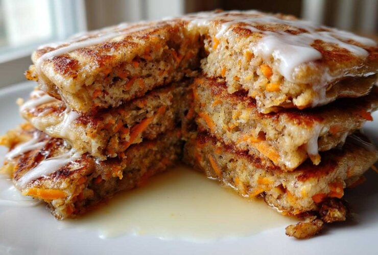 Carrot Cake Muffin Pancakes