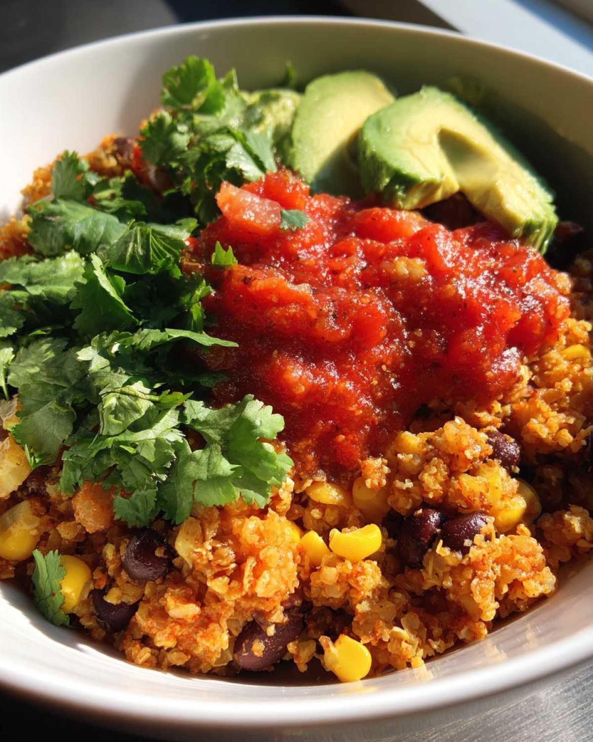 Cauliflower Rice Burrito Bowl - detail 3
