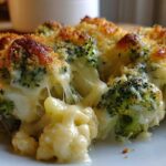 Cheesy Broccoli & Cauliflower Bake