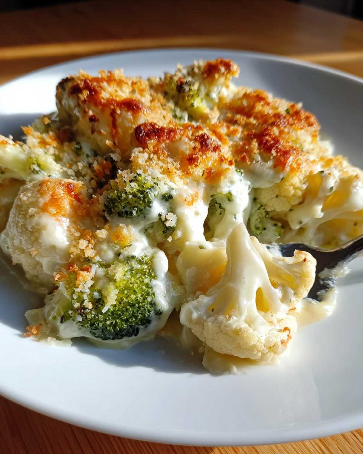 Cheesy Broccoli & Cauliflower Bake - detail 3