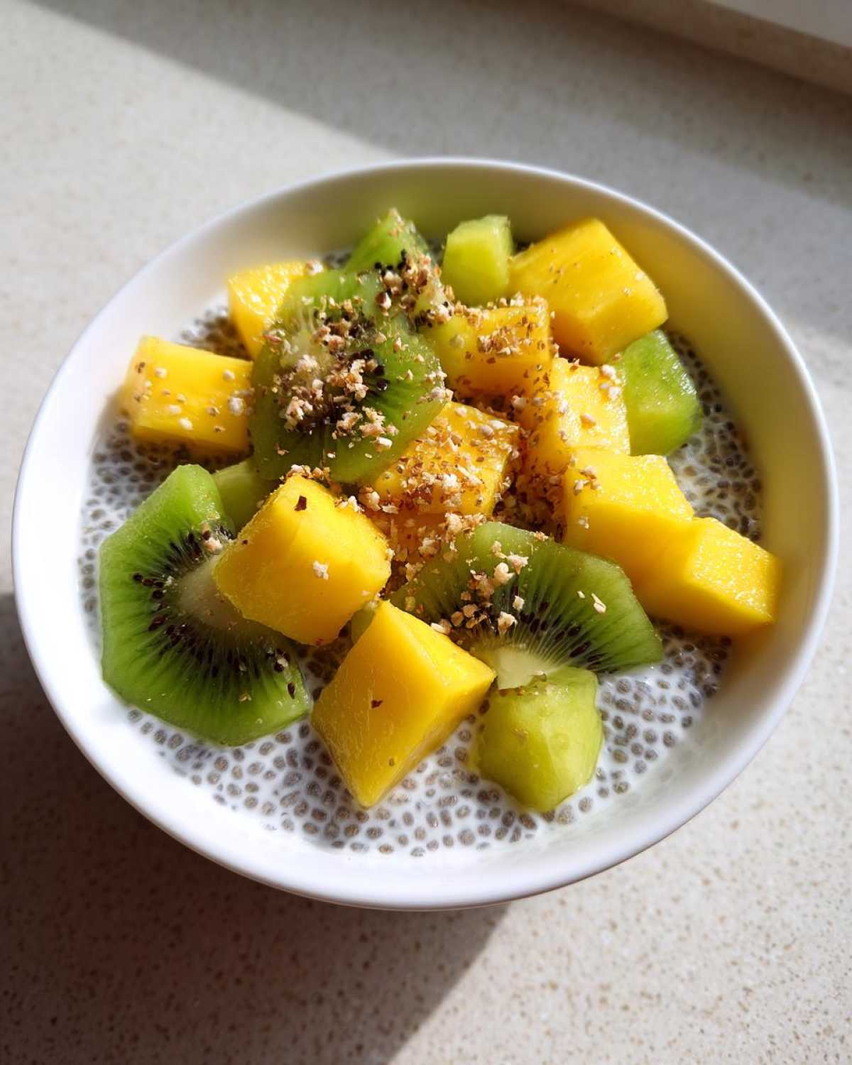 Chia Pudding with Tropical Fruits - detail 3