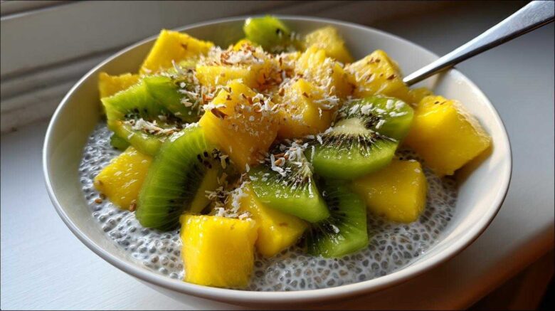 Chia Pudding with Tropical Fruits