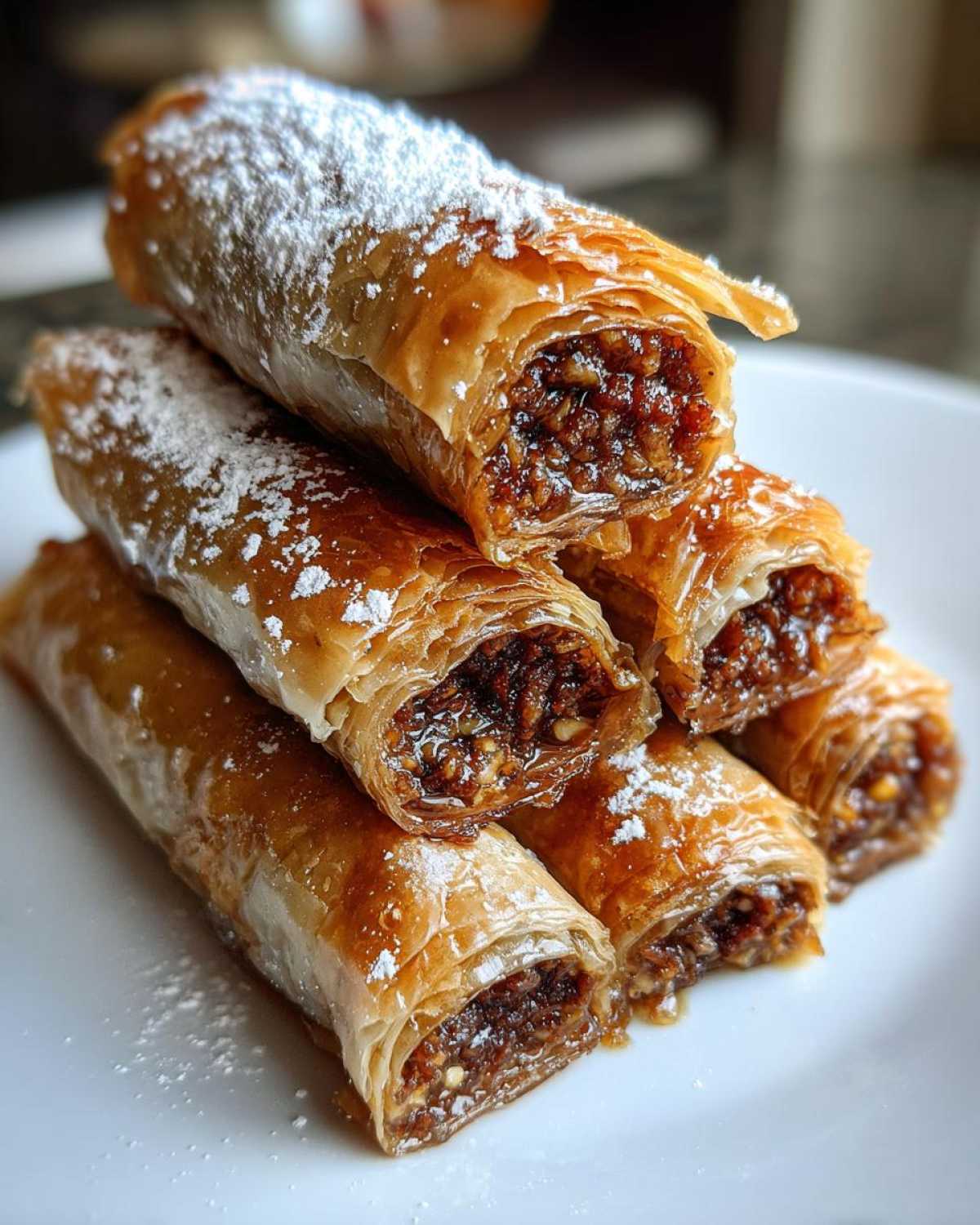 Chocolate Hazelnut Baklava Rolls - detail 1
