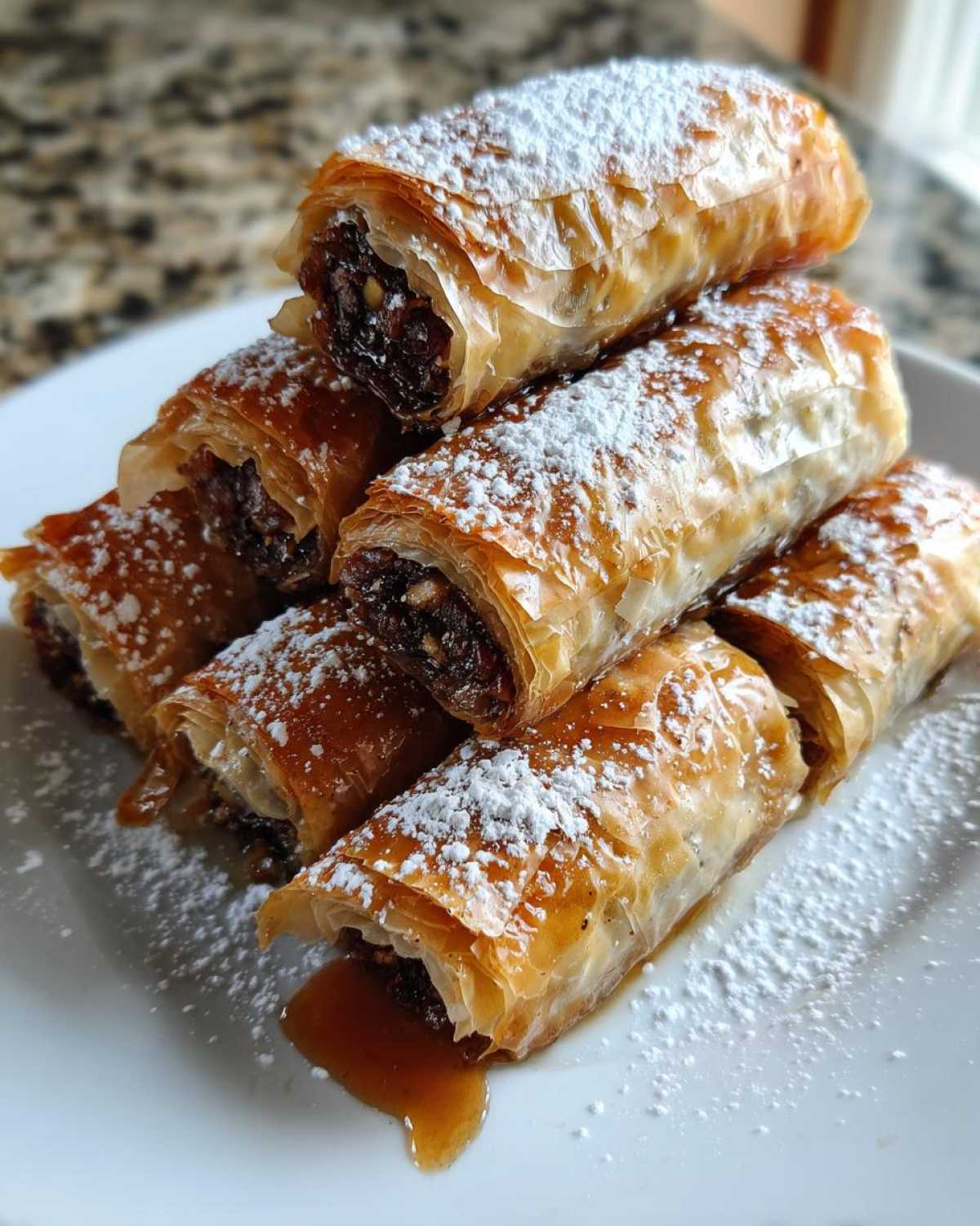 Chocolate Hazelnut Baklava Rolls - detail 2