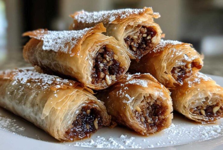 Chocolate Hazelnut Baklava Rolls